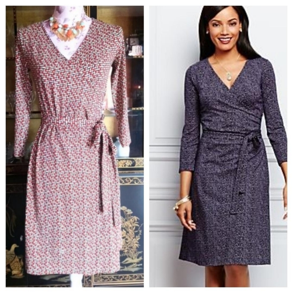 Talbots Dresses & Skirts - Talbots Cutie Faux - Wrap Jersey Dress